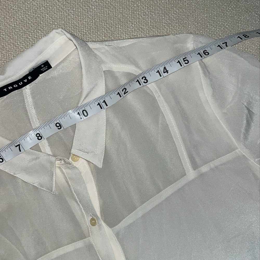 White Button-Up Blouse - Picture 6 of 8
